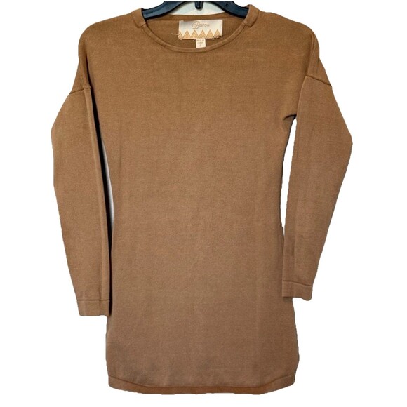 Bestow Women's Crew Neck Jumper Sweater Mini Dress Size S Small Cameo - Picture 1 of 5